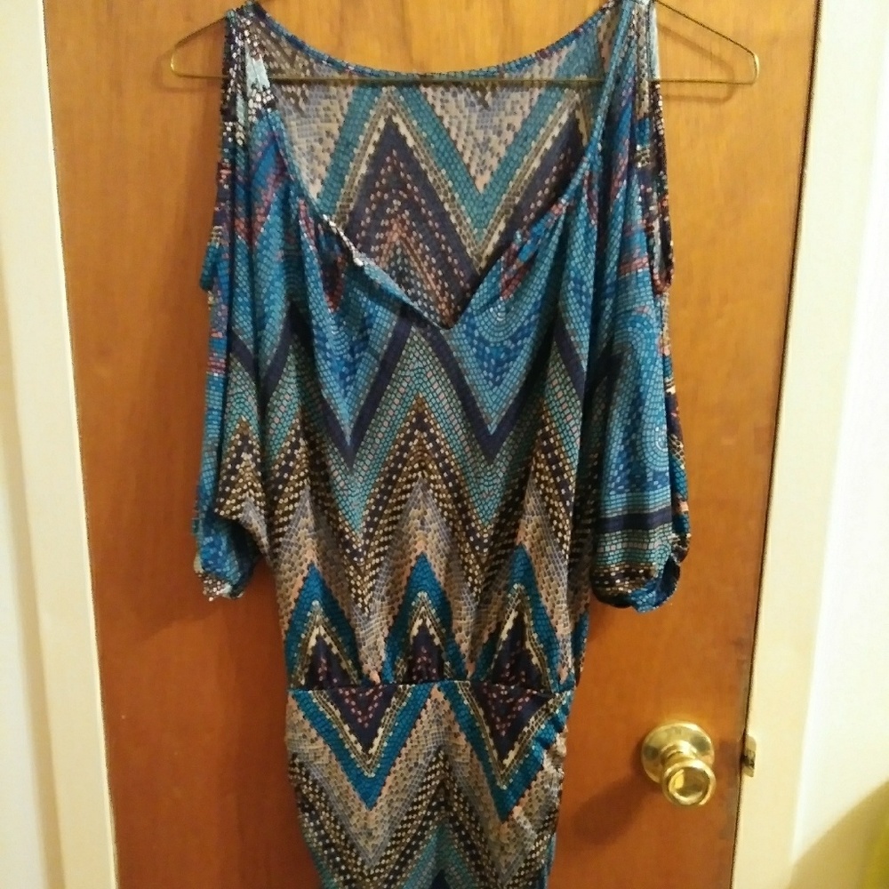 Vibrant multicolor club dress